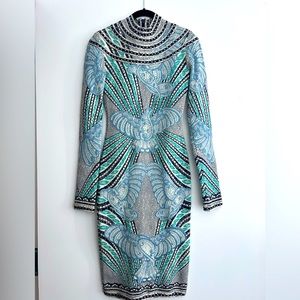 Herve Leger long Sleeve Bodycon Dress